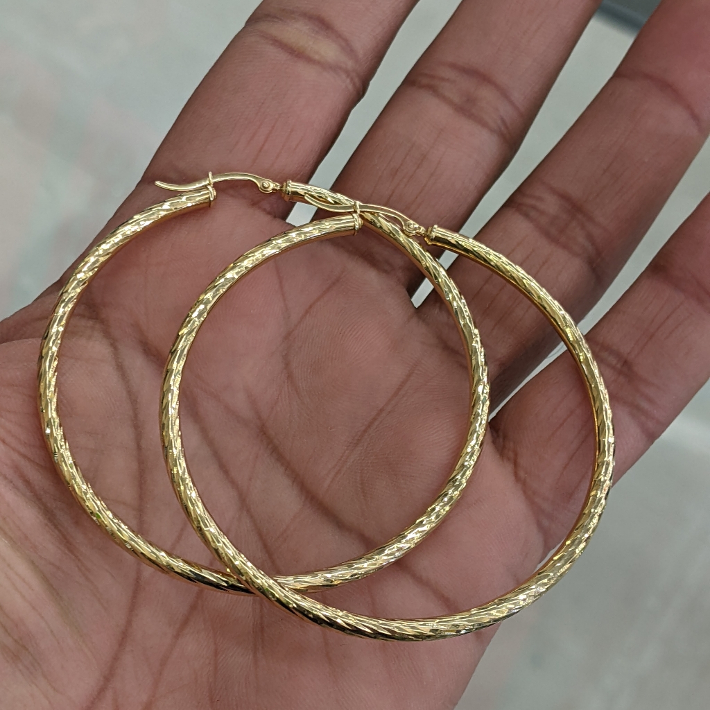 10kt Real Gold Hoop Earring